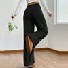 Women's Fashion Plush Casual Pants Solid Color Loose Comfortable Plush Warm Trousers