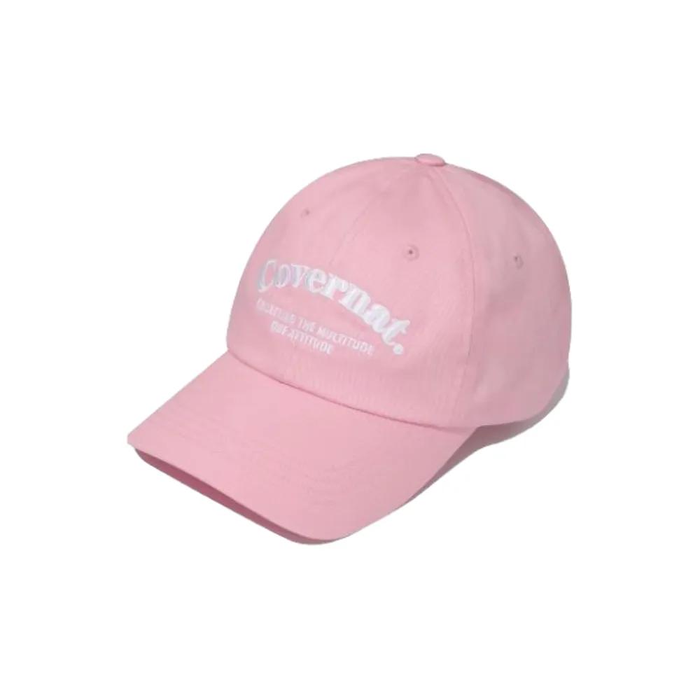 Ball Cap Serif Lettering Pink 187636 F