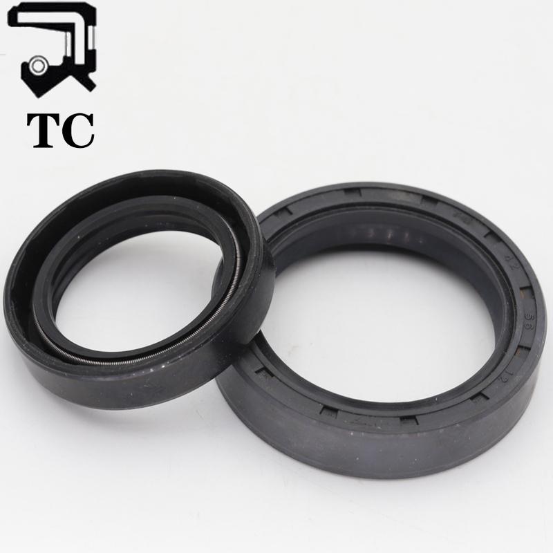TC 30/31/32/33/34mm ID Black Nitrile Rubber NBR Grooved Lip Spring Gasket Ring Sealing Radial Rotary Shaft Skeleton Oil Seal