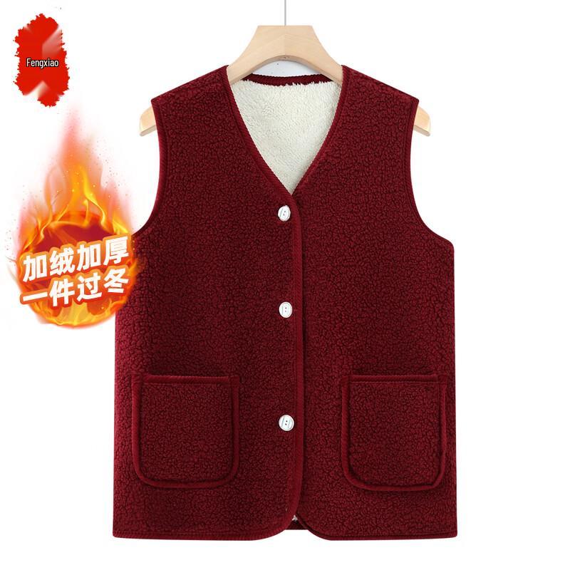 

Women s Autumn/Winter Lamb Wool Lined Vest 3XL