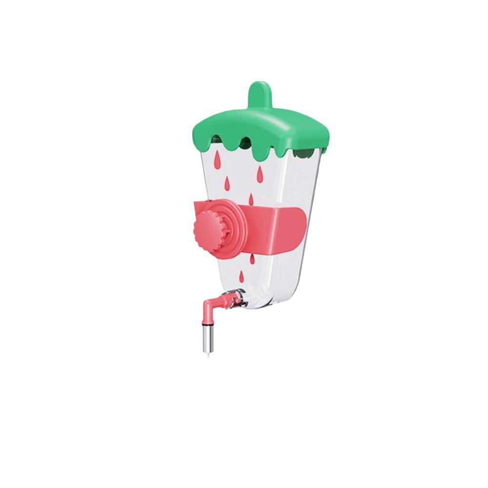 

Anti-Splash Parrot Water Dispenser Anti Spill Hanging Type Bird Water Bottle Detachable Large Capacity Automatic Feeder зелений