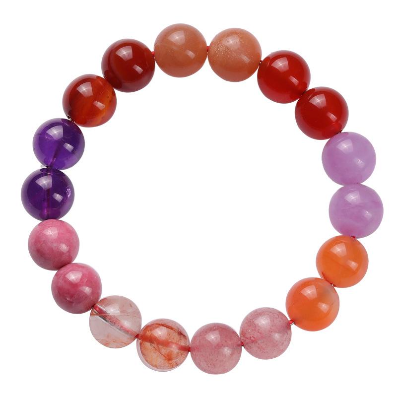 Five Elements Fire Deficiency Bracelet, Compatible with Fire Element, Uses Auspicious Fire, Multi-treasure Jewelry Bracelet, Southern Red Agate, Five