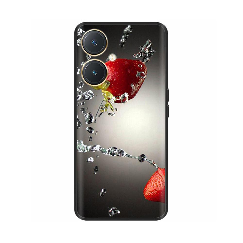 For Vivo Y27 Case Black Cover Skull Wolf Silicone Soft Back Cases For Vivo Y27 5G Phone Case VivoY27 Y 27 2023 Protective Shell