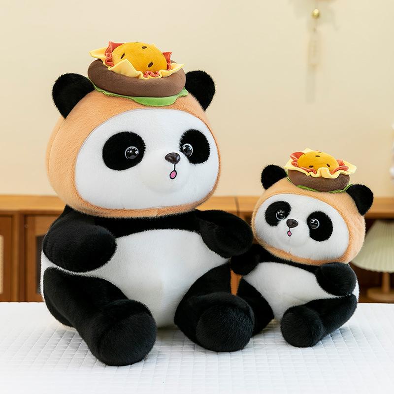 Creative Hamburg Panda Doll Plush Toy National Treasure Giant Panda Doll Panda Ragdoll Holiday Gifts