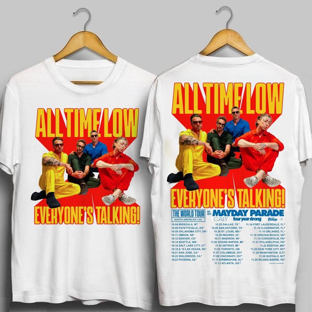 

All Time Low Tour2025 HalloweenChr wbr/ istmas gifts shirts of all sizes16D778 Unisex T-Shirt XL