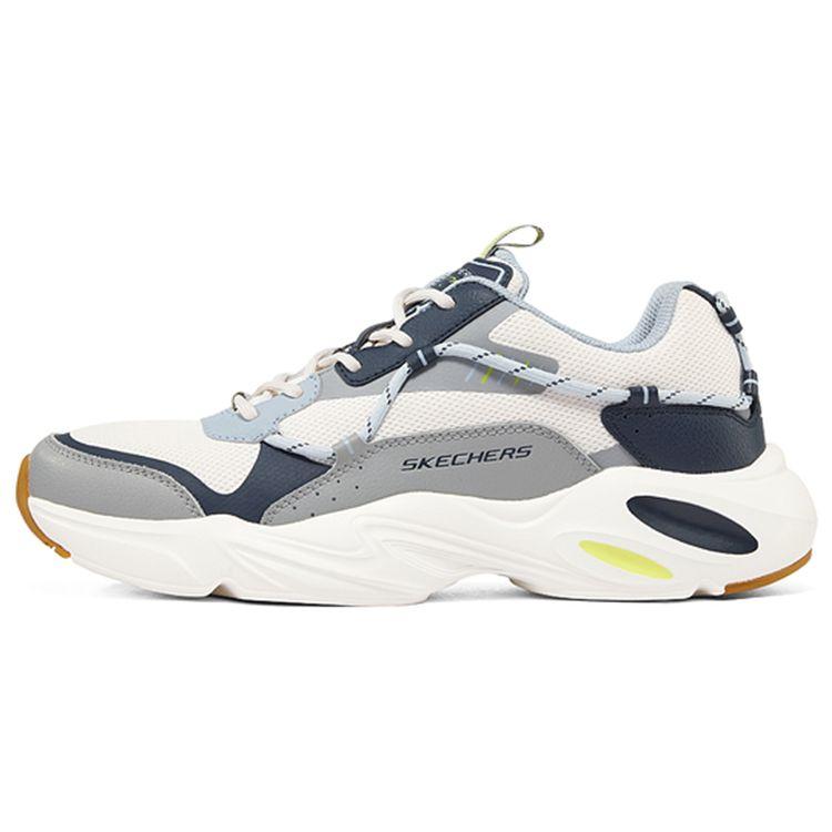 Skechers Stamina Airy DLites Низкие Папины кроссовки Мужские кроссовки Сине-серый 237430-NVGY 42.5