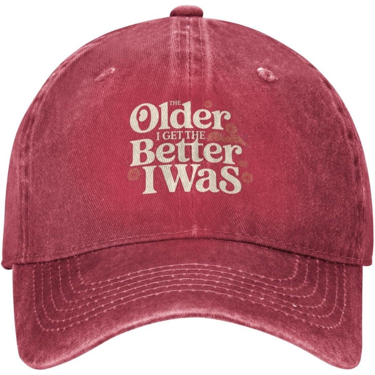 The Older I Get The Better I Was Basketball Baseball Cap Adult Cotton Distressed Dad Hat Casual Can Be Adjusted