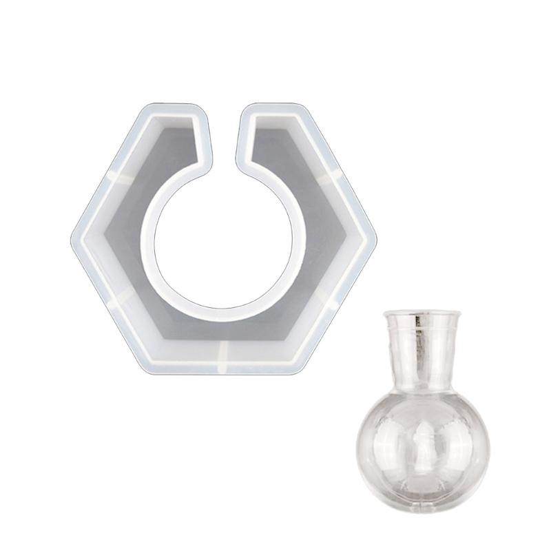 Flowers Bud Vase Silicone Resin Mold for Plant Propagation Station Epoxy Resin Casting Mold for Hydroponic Plant Home