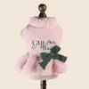 Pet Circle Dog Sweater Small Breed Puppies Soft Fleece Embroidered Letter Dress Pink