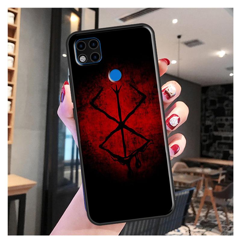 Berserk Guts Anime Case For Xiaomi Redmi Note 10 Pro Note 9 Pro Note 11 Pro 8T 9S 10S 10 9A 9T 9C Cover Case