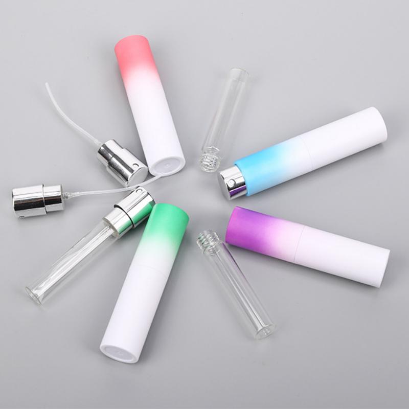5mL/8ML Taşınabilir Mini Yeniden Doldurulabilir Parfüm Şişesi Sprey Koku Pompası Boş Kozmetik Kapları Atomizer