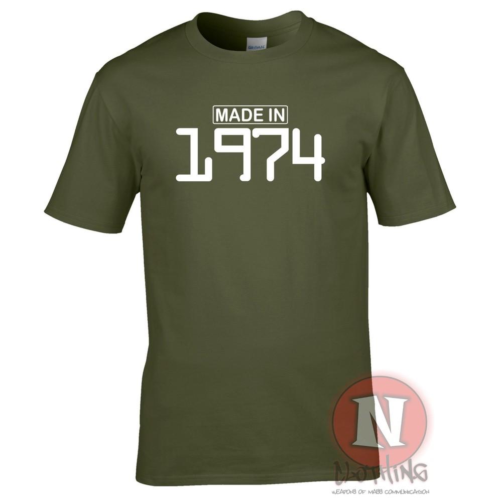 Made In 1974 TShirt Birthday Celebration Funny Retro Present Gift Teeshirt