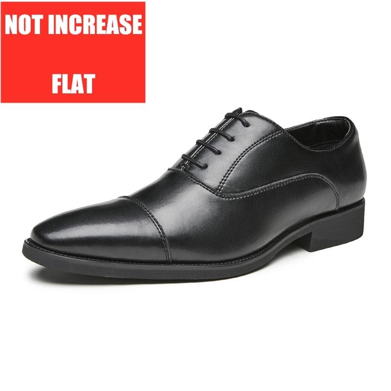 

Бренд Натуральная Кожа Обувь на Платформе Деловая Мужская Модельная Обувь Свадебная Формальная Оксфорды Обувь для Увеличения Роста для Мужчин Большой Размер 38