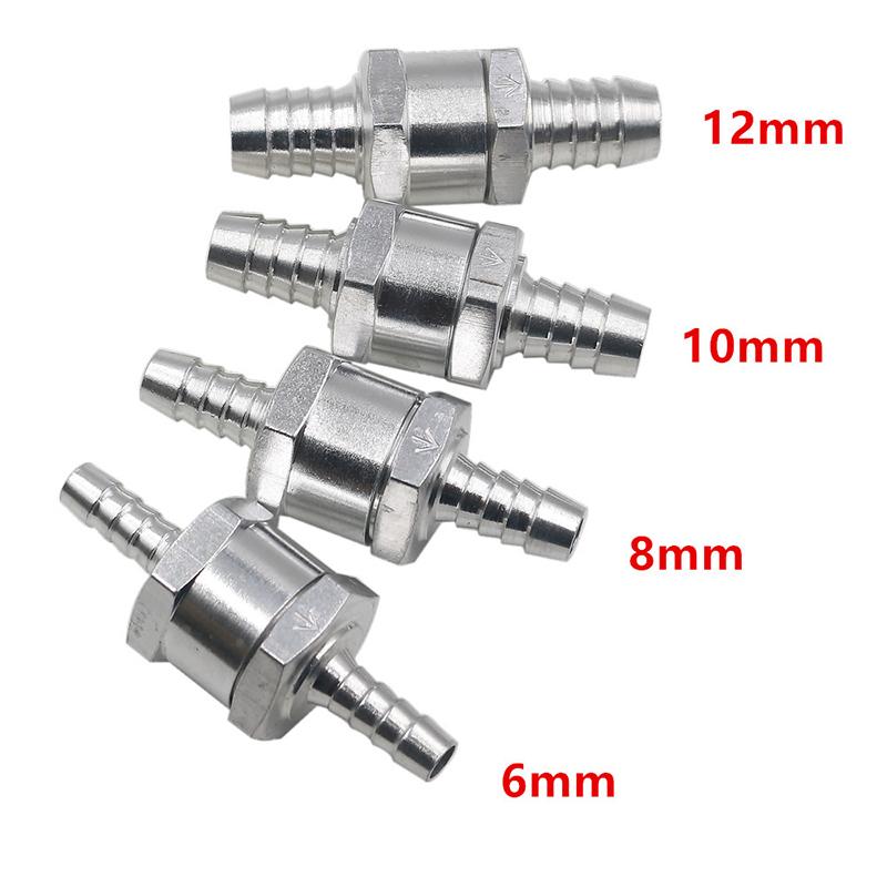 6/8/10/ 12Mm Valves Aluminium Alloy Fuel Non Return Check Valve Fit Carburettor