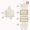 Zipper Closure Travel Toiletry Bag Cloth Women Cosmetic Bag Cosmetic Handbag  Unisex Toiletries
