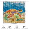 Colorful Sea Turtle Shower Curtain Ocean Life Print Home Decor Bath Hanging Decoration For Bathroom Accessories In Modern Wall A