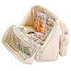 Canvas Multicompartment Pencil Case With Detachable Design For Students And School Use