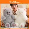 Adorable Peluche de Gato de Pelo Largo Juguete Suave de Animal Relleno para Regalo de Cumpleaños de Niñas