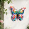 4 Pcs Metal Butterfly Wall Art Multifunctional Hanging Decoration Butterfly Wall Hanging  Balcony