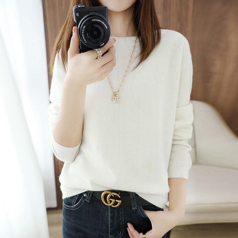 Knitted Cardigan Women's New Fashion Wear High-end Round Neck Small Fresh Sweater Jacket On Both Sides Autumn