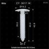 Universal Nylon Christmas Tree Car Rivet Screws