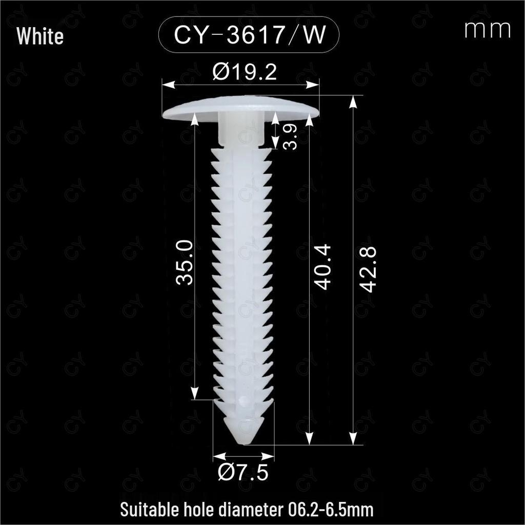 Universal Nylon Christmas Tree Car Rivet Screws