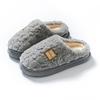 New cotton slippers winter belt buckle retro plush snow boots thickened warm thick cotton shoes plush shoes