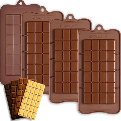 1PC Chocolate Bar Molds Silicone Bars Making Fondant Coffee Mould BPA Free Easy Release Non-Stick for Protein Energy Handmade Gifts