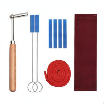 9 Pieces Piano Tuning Kit Comfortable Grip with Storage Bag Tool for Pianists,