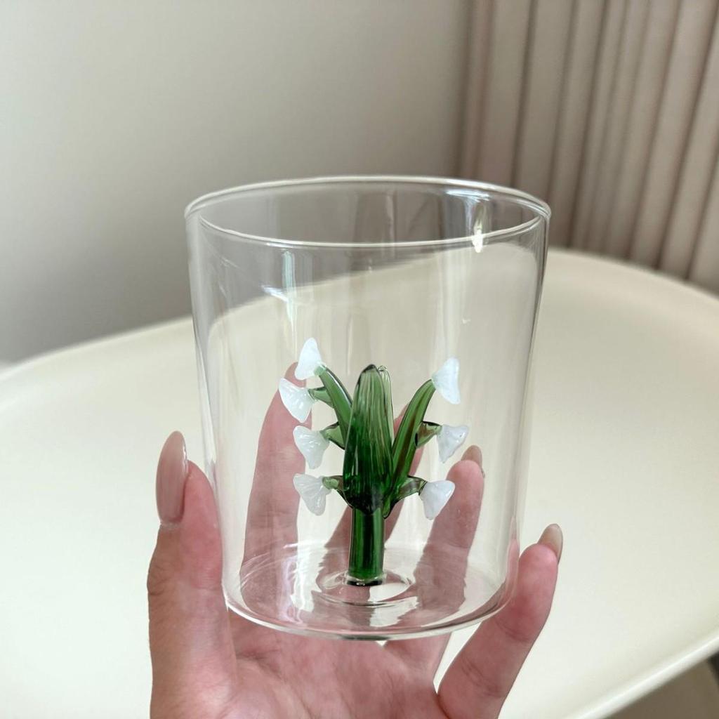Tazza da Latte in Vetro Creativa 3D Albero di Natale Resistente al Calore