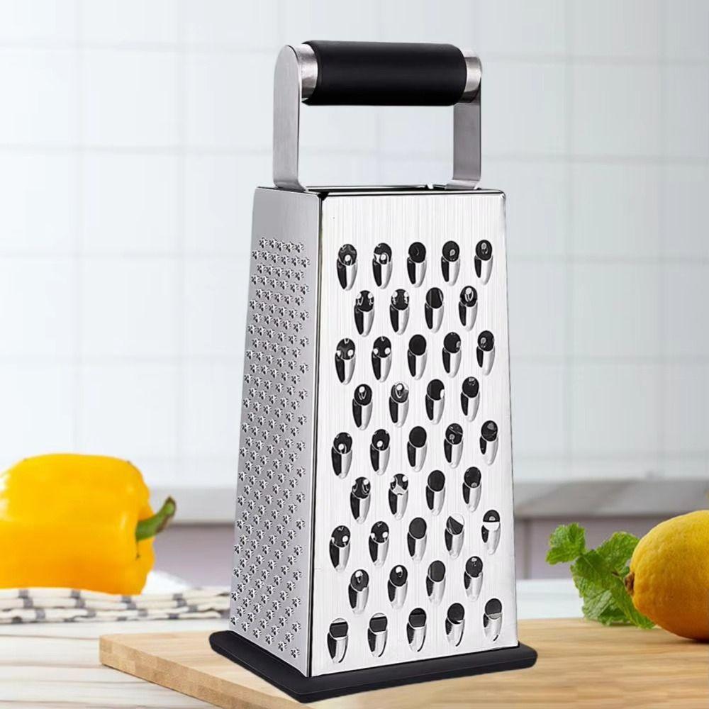 Stainless Steel Vegetable Slicer with Handle Kitchen Chopper Manual Cheese Grater Household Use