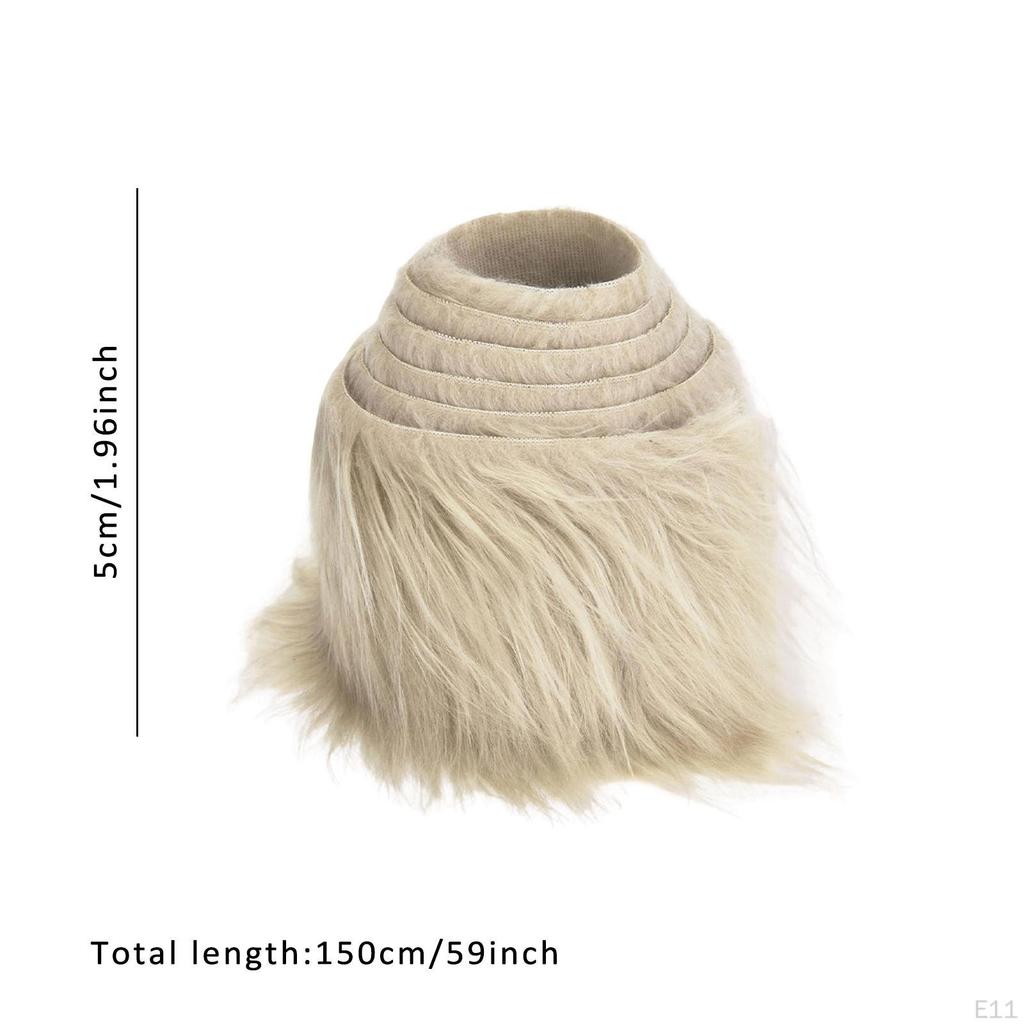 2 Pack Faux Shaggy for Toy Making And Festive Clothing Projects