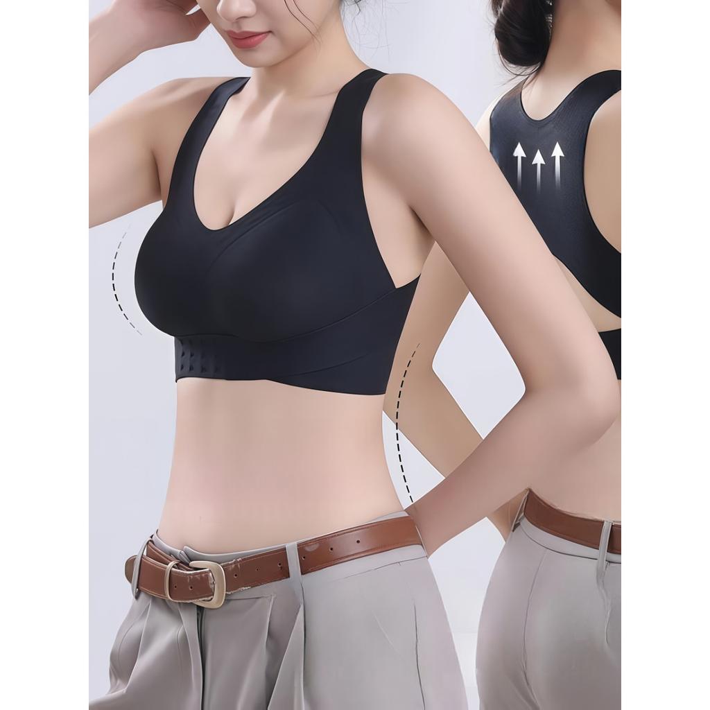 Women's Seamless Underwear with Detachable Breast Pads, Adjustable Body Shape, Seamless Closure, Comfortable Skin Friendly Without Steel Rings