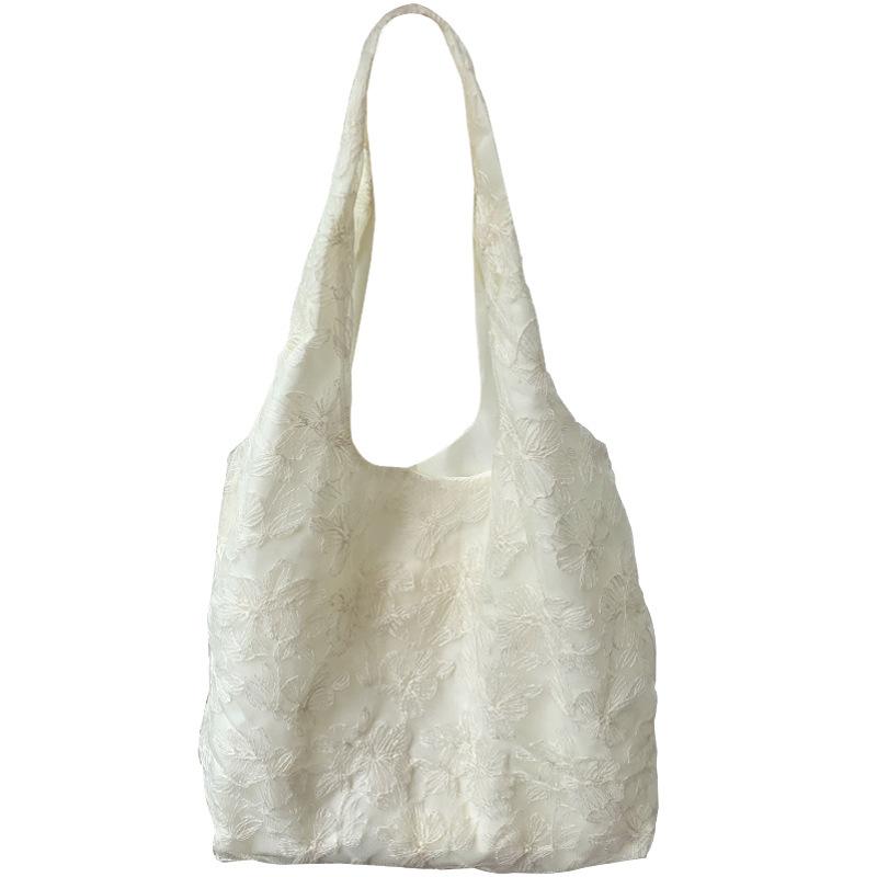 Small Fresh and Gentle Wind Lace Shoulder Bag, Lace Fairy Bag with Skirt, Tote Bag Tide
