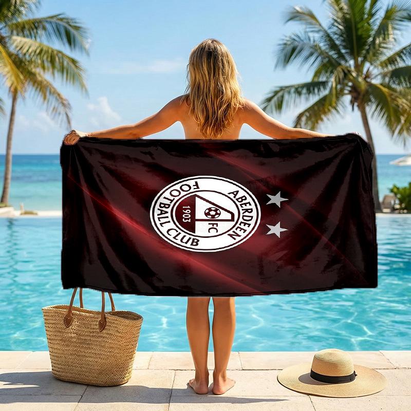Aberdeen FC Aufdruck Schnelltrocknendes Strandtuch Mikrofaser Saugfähig Tragbar Reise Schwimmtuch
