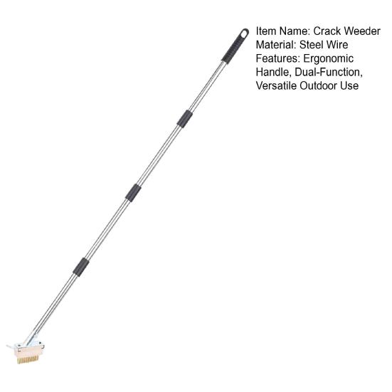 Yousheng Weed Eater Crack Cleaner Manual Crevice Weeding Tool with Stainless Steel Handle Adjustable Height Moss Remover