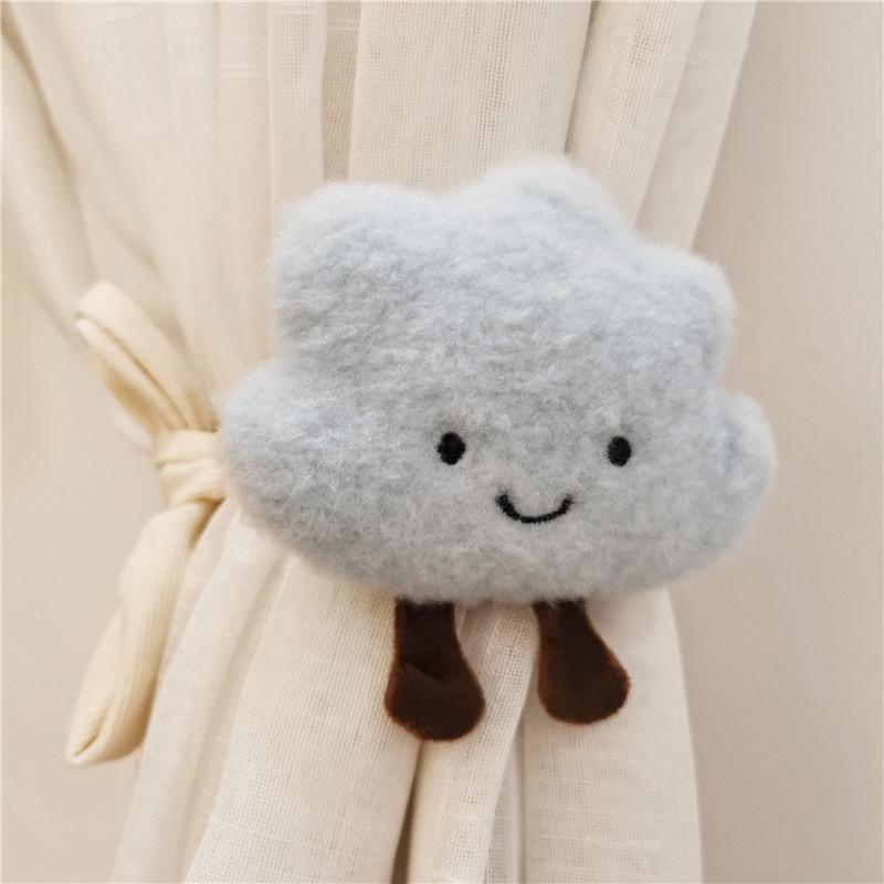 Cartoon Doll Curtain Strap Cute Cloud Shape Curtain Buckle Clip Decor Bear Hanging Curtain Strap