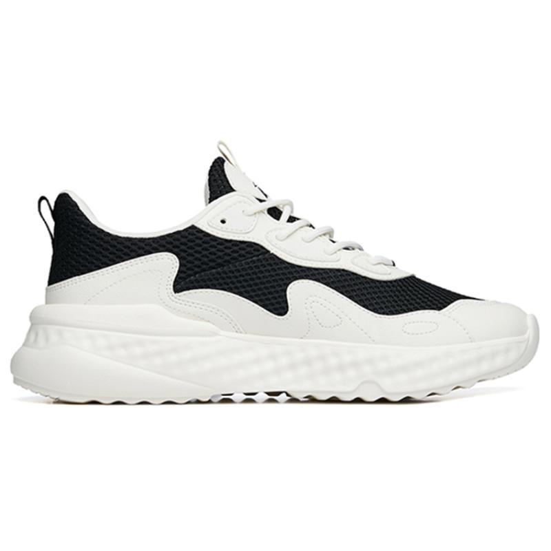 Anta Life Collection Low-Top Sports Casual Shoes Men's White Black Sneakers 112238869S-2