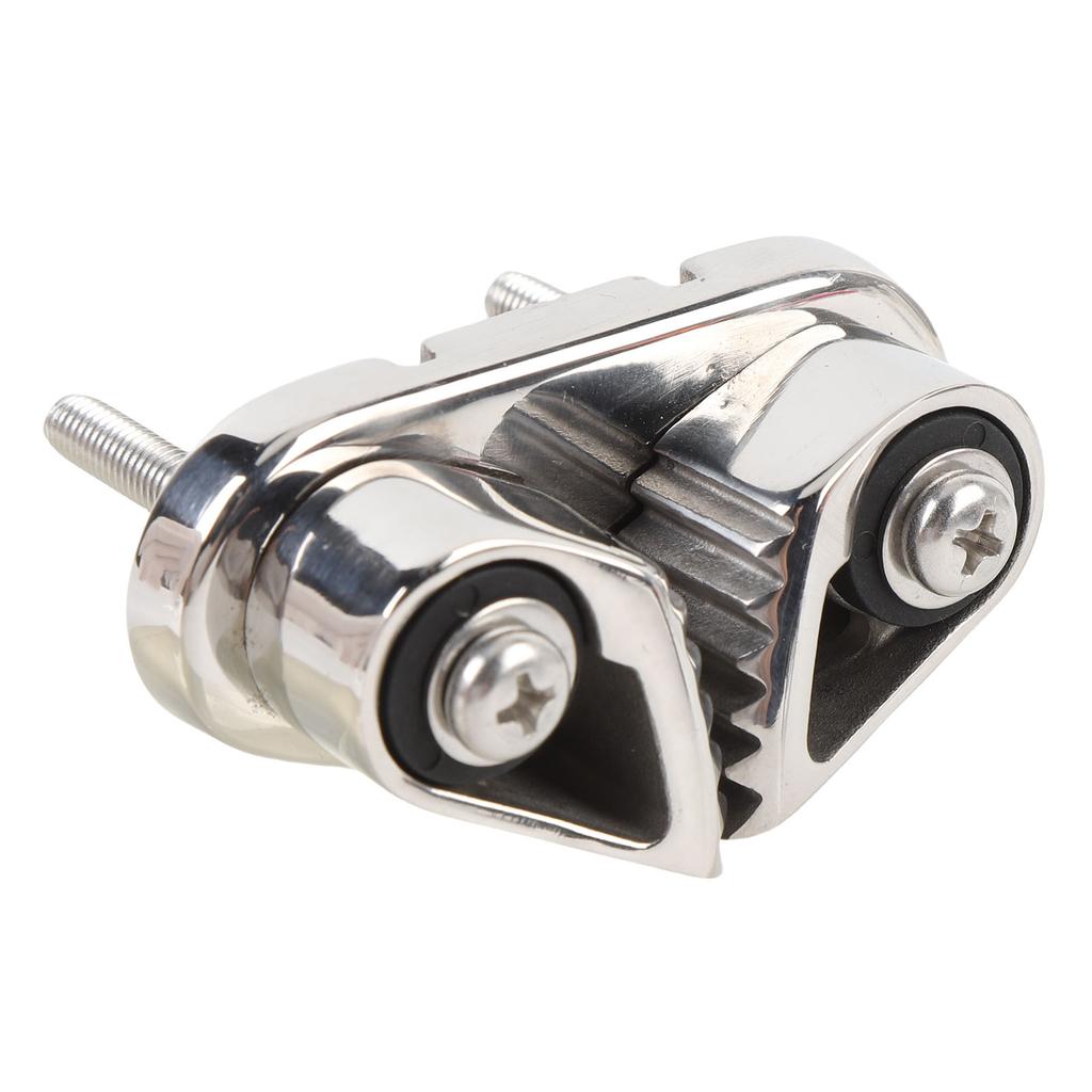Stainless Steel Rope Clamp Cam Cleat Progressive Cam Tooth Boat Rope Cleat for Sailboat Kayak Canoe Dinghy