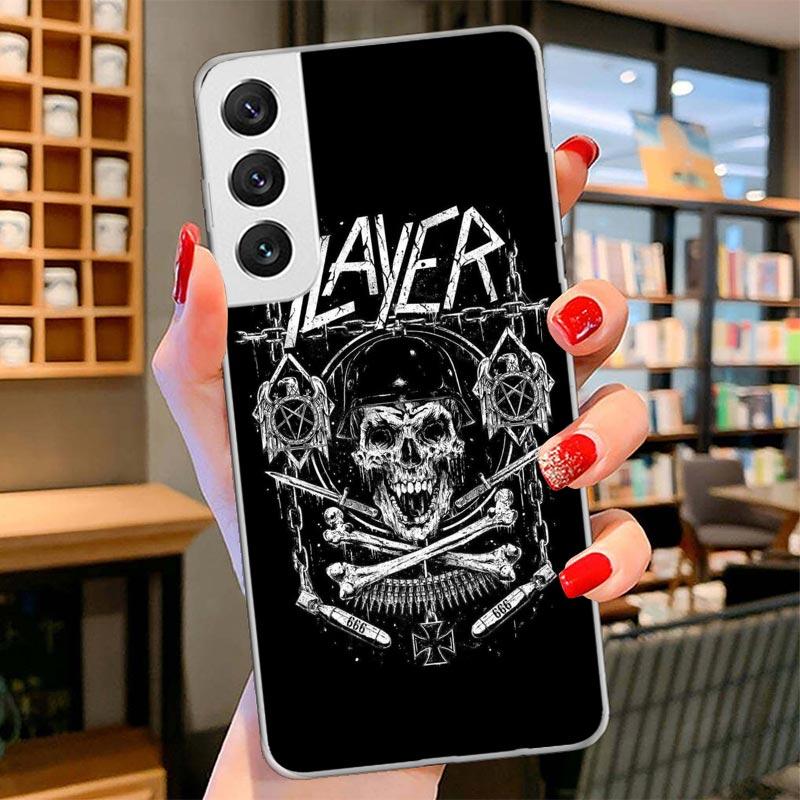 Slayer Heavy Metal Rock Band Cover Phone Case For Samsung Galaxy S26 S25 Edge S24 Ultra S23 S22 Plus S21 S20 FE Soft Fundas Shel