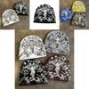 Y2k Street Fashion Knitted Hat With Thermal Acrylic Fabric For Winter And Fall Use