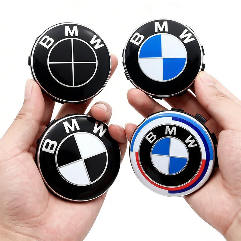 BMW 4Pcs 56mm 68mm Wheel Center Caps For BMW 50th Anniversary M Power Carbon Fiber Hubcap Emblem Badge E46 E90 F10 F30 G20 X5
