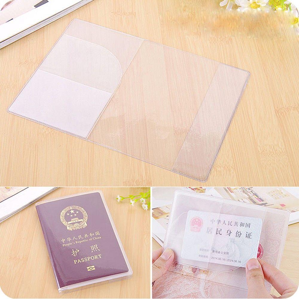 Organizer Travel Protector Waterproof ID Card Protective Case Transparent Passport Case Holder