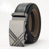 Men's Genuine Leather Belt Two Layer Cowhide Automatic Buckle Belt Business Casual Trendy Belt
