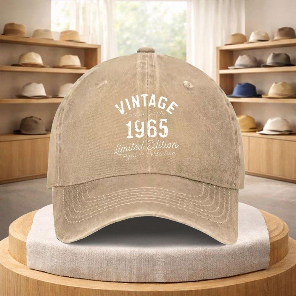 Vintage Baseball Cap  Retro Adjustable Unisex Hat for Streetwear Hiking  Sports Events