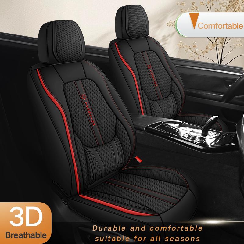 5-Seat Full Coverage Car Seat Covers with Built-in Lumbar Support -Universal for Sedans/SUVs - Durable Breathable Auto Protector