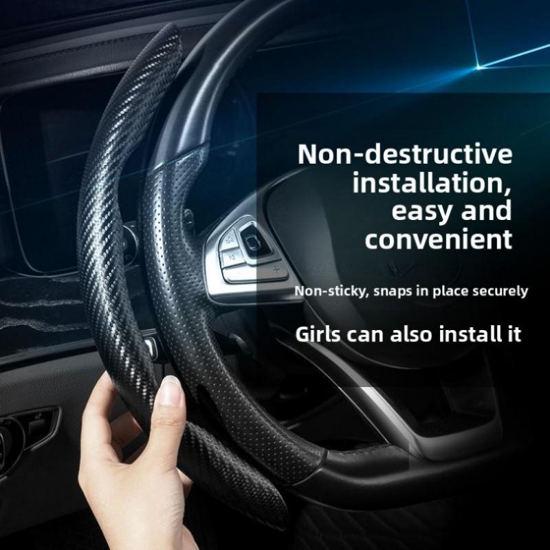 For Citroen C3 C5 Aircross 2017~2025 Car Steering Wheel Cover Booster Non-Slip Protect Cover Provide Lasting Durable Accessories