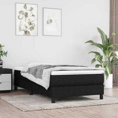 Vidaxl Rama Łóżka Bez Materaca Czarna 80X200 Cm Tkanina
