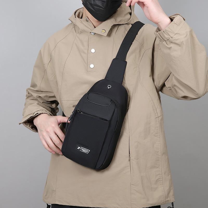 Chest Bag Men's Sports Crossbody Bag Outdoor Travel Large Capacity Portable Shoulder Bag