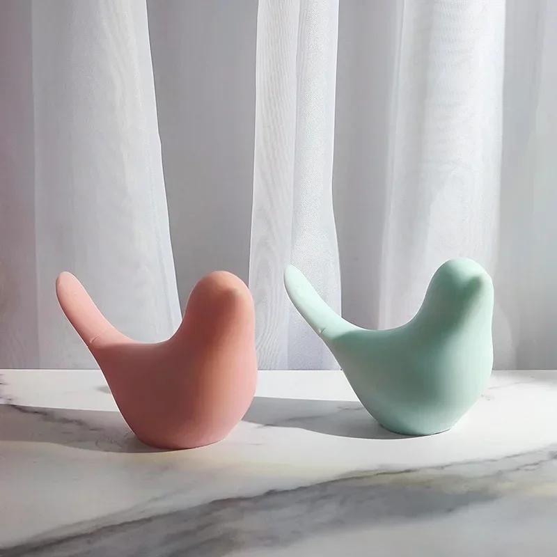 Wedding Souvenir Candle Supplies Nordic Simple Bird Shaped Silicone Mold Homemade Ice Tray Resin Epoxy Mold Home Decoration